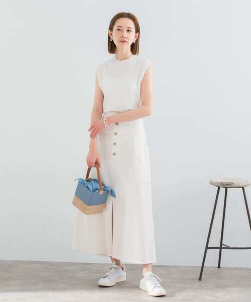 URBAN RESEARCH ROSSO WOMEN（アーバンリサーチ　ロッソ）の「ボタンデニムスカート（スカート・レディース・ホワイト/インディゴブルー・36/38）」の17枚目の写真