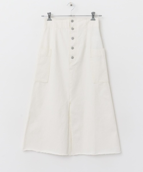 URBAN RESEARCH ROSSO WOMEN（アーバンリサーチ　ロッソ）の「ボタンデニムスカート（スカート・レディース・ホワイト/インディゴブルー・36/38）」の7枚目の写真