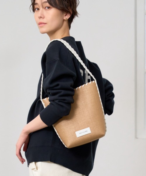 BARNYARDSTORM（バンヤードストーム）の「BARNYARDSTORM / 【ADD CULUMN】ワンハンドルバッグ（ショルダーバッグ・レディース・ネイビー/ホワイト・FREE）」の2枚目の写真