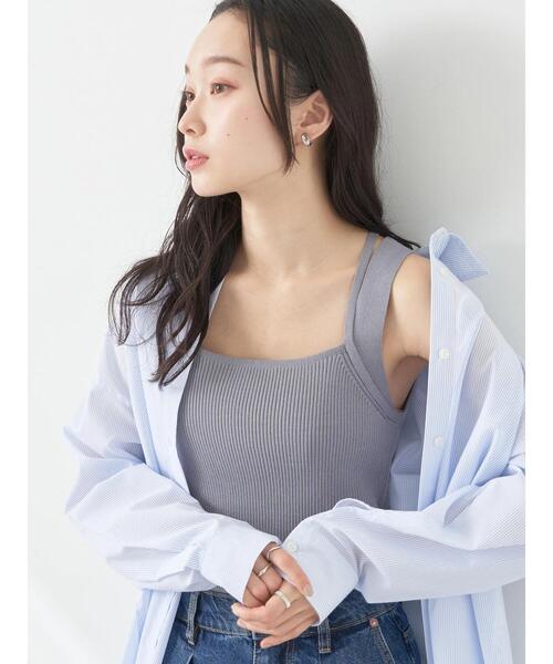 今日の超目玉】 Drop y2k ニットレイヤードタンクトップ