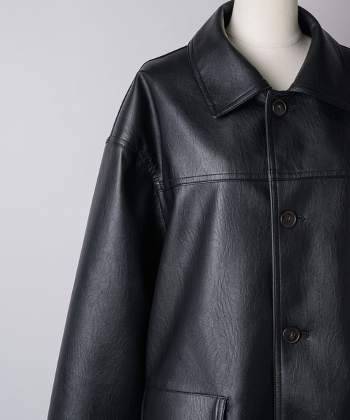 GIUNON（ジウノン）の「leather jacket / レザージャケット（その他アウター・レディース・ブラック・FREE）」の6枚目の写真