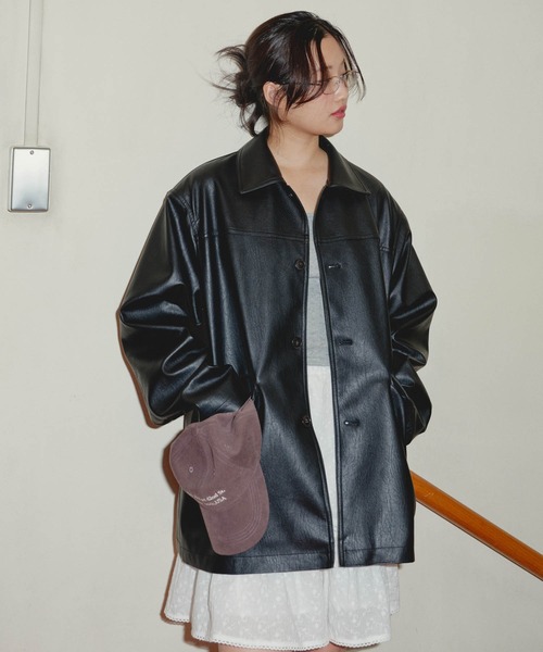 GIUNON（ジウノン）の「leather jacket / レザージャケット（その他アウター・レディース・ブラック・FREE）」の17枚目の写真