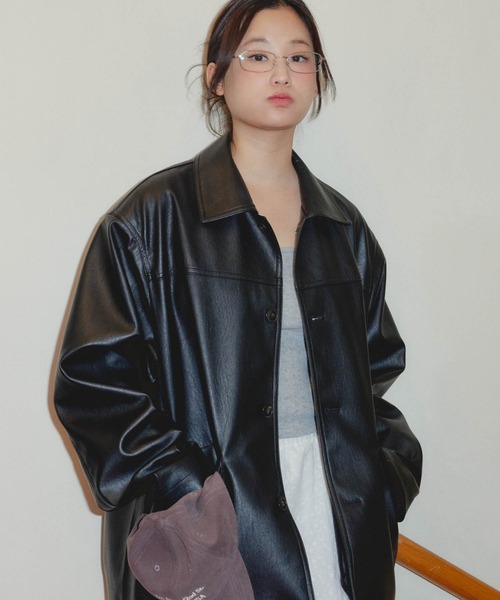 GIUNON（ジウノン）の「leather jacket / レザージャケット（その他アウター・レディース・ブラック・FREE）」の18枚目の写真