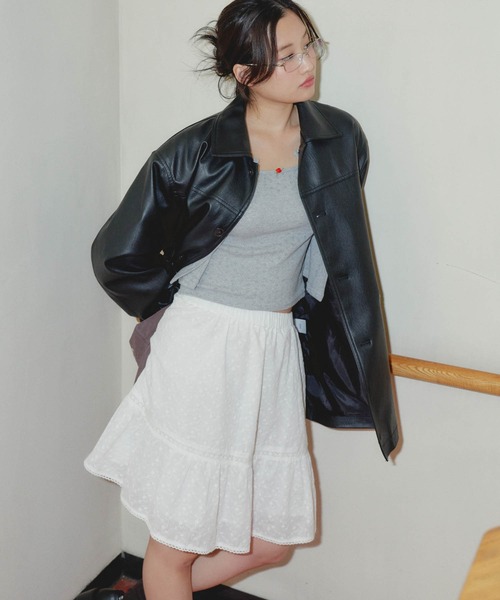 GIUNON（ジウノン）の「leather jacket / レザージャケット（その他アウター・レディース・ブラック・FREE）」の19枚目の写真