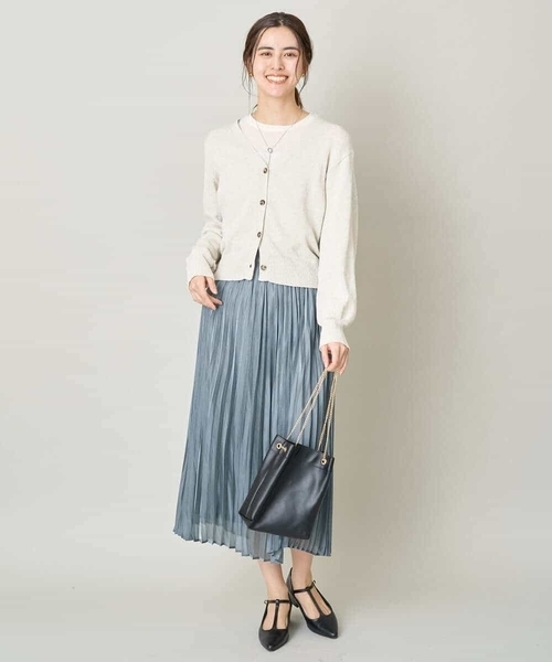 a.v.v（アーヴェヴェ）の「ショートニットカーディガン（カーディガン/ボレロ・レディース・アイボリー/オレンジ・40/36/38）」の13枚目の写真