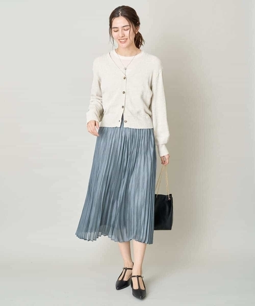 a.v.v（アーヴェヴェ）の「ショートニットカーディガン（カーディガン/ボレロ・レディース・アイボリー/オレンジ・40/36/38）」の15枚目の写真