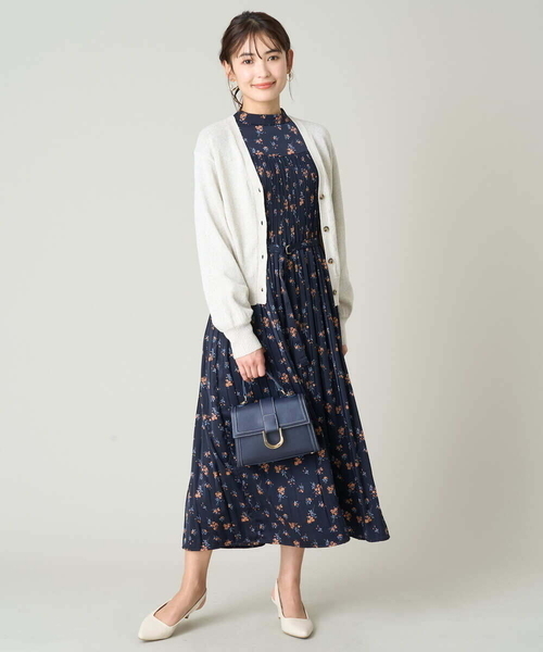 a.v.v（アーヴェヴェ）の「ショートニットカーディガン（カーディガン/ボレロ・レディース・アイボリー/オレンジ・40/36/38）」の19枚目の写真