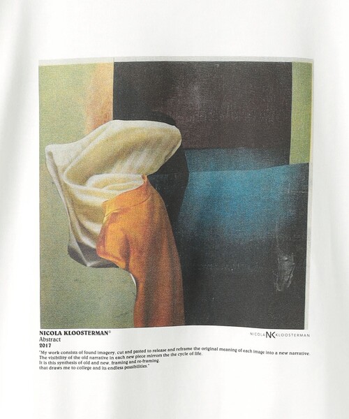JANE SMITH / JOHN SMITH（ジェーンスミスジョンスミス）の「＜JANE SMITH＞NICOLA KLOOSTERMAN ABSTRACT/Tシャツ（Tシャツ/カットソー・レディース・ホワイト・M）」の5枚目の写真