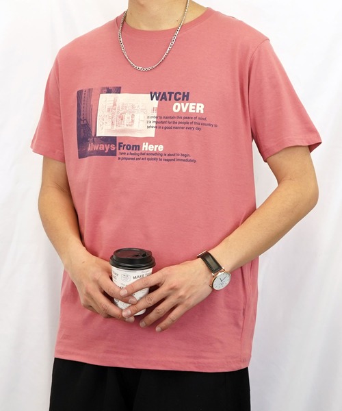 Burner(バーナー)の「【GROOVY STORE】フォトプリント半袖クルーTシャツ(Tシャツ/カットソー・メンズ・モカ/ブルーグラス/スミクロ/ピンク/ブラック/ネイビー/ホワイト/スモーキーグリーン系/ホワイト系その他2/ホワイト系その他3/ブラック系その他2/グレイッシュブルー・M/L/LL)」の12枚目の写真