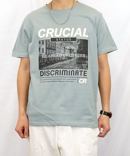 Burner(バーナー)の「【GROOVY STORE】フォトプリント半袖クルーTシャツ(Tシャツ/カットソー・メンズ・モカ/ブルーグラス/スミクロ/ピンク/ブラック/ネイビー/ホワイト/スモーキーグリーン系/ホワイト系その他2/ホワイト系その他3/ブラック系その他2/グレイッシュブルー・M/L/LL)」の11枚目の写真