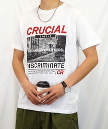 【GROOVY STORE】フォトプリント半袖クルーTシャツ