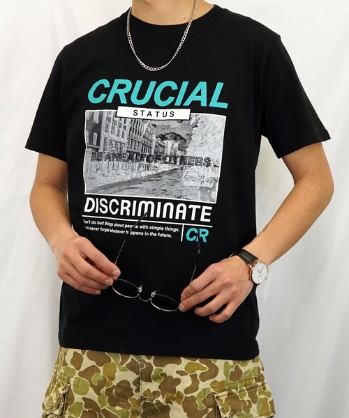 Burner(バーナー)の「【GROOVY STORE】フォトプリント半袖クルーTシャツ(Tシャツ/カットソー・メンズ・モカ/ブルーグラス/スミクロ/ピンク/ブラック/ネイビー/ホワイト/スモーキーグリーン系/ホワイト系その他2/ホワイト系その他3/ブラック系その他2/グレイッシュブルー・M/L/LL)」の6枚目の写真