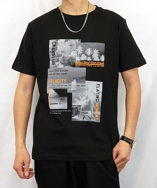 Burner(バーナー)の「【GROOVY STORE】フォトプリント半袖クルーTシャツ(Tシャツ/カットソー・メンズ・モカ/ブルーグラス/スミクロ/ピンク/ブラック/ネイビー/ホワイト/スモーキーグリーン系/ホワイト系その他2/ホワイト系その他3/ブラック系その他2/グレイッシュブルー・M/L/LL)」の5枚目の写真