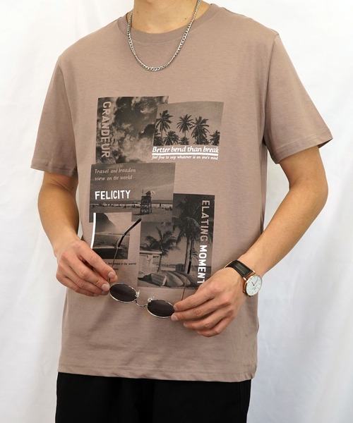 Burner(バーナー)の「【GROOVY STORE】フォトプリント半袖クルーTシャツ(Tシャツ/カットソー・メンズ・モカ/ブルーグラス/スミクロ/ピンク/ブラック/ネイビー/ホワイト/スモーキーグリーン系/ホワイト系その他2/ホワイト系その他3/ブラック系その他2/グレイッシュブルー・M/L/LL)」の7枚目の写真