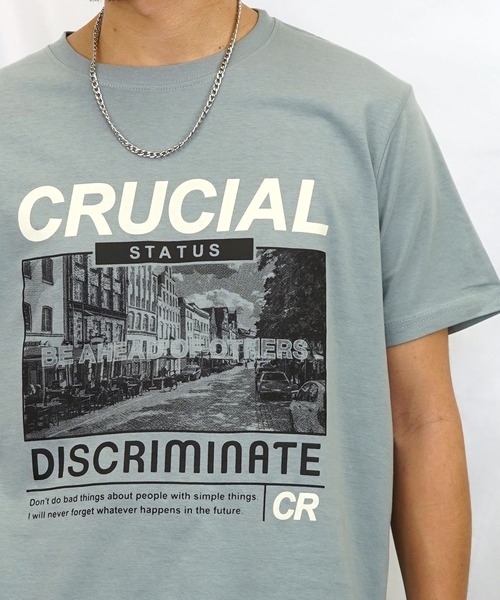 Burner(バーナー)の「【GROOVY STORE】フォトプリント半袖クルーTシャツ(Tシャツ/カットソー・メンズ・モカ/ブルーグラス/スミクロ/ピンク/ブラック/ネイビー/ホワイト/スモーキーグリーン系/ホワイト系その他2/ホワイト系その他3/ブラック系その他2/グレイッシュブルー・M/L/LL)」の13枚目の写真