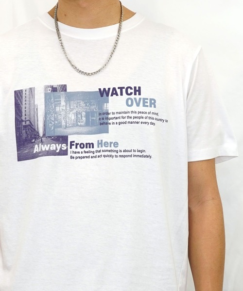 Burner(バーナー)の「【GROOVY STORE】フォトプリント半袖クルーTシャツ(Tシャツ/カットソー・メンズ・モカ/ブルーグラス/スミクロ/ピンク/ブラック/ネイビー/ホワイト/スモーキーグリーン系/ホワイト系その他2/ホワイト系その他3/ブラック系その他2/グレイッシュブルー・M/L/LL)」の20枚目の写真