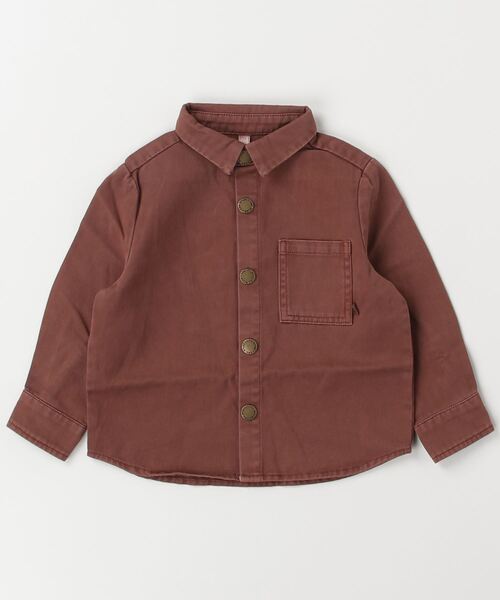 【セール】『Rylee＋Cru』COLLARED LONG SLEEVE SHIRT || MAHOGANY（その他ベビー用品）｜INNOCENT（イノセント）