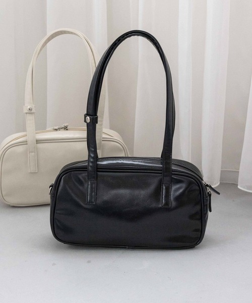 LOWRYS FARM（ローリーズファーム）の「ワイドボストンバック  102047（ハンドバッグ・レディース・ブラック/アイボリー・FREE）」の20枚目の写真