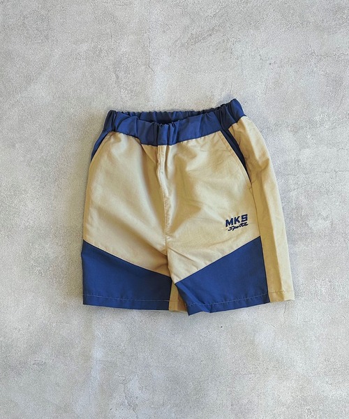 BIG FIELD（ビッグフィールド）の「ナイロン切り替えショーツ（80～150cm）（その他パンツ・キッズ・ネイビー/ベージュ/チャコール/パープル/カーキ・90/100/110/120/130/140/150/80/95）」の3枚目の写真