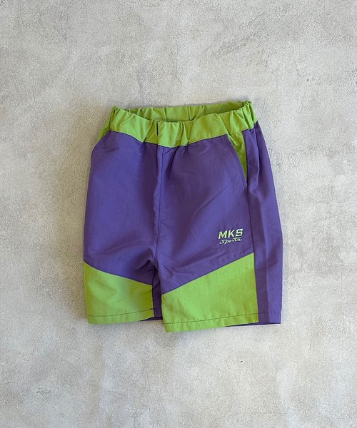 BIG FIELD（ビッグフィールド）の「ナイロン切り替えショーツ（80～150cm）（その他パンツ・キッズ・ネイビー/ベージュ/チャコール/パープル/カーキ・90/100/110/120/130/140/150/80/95）」の5枚目の写真