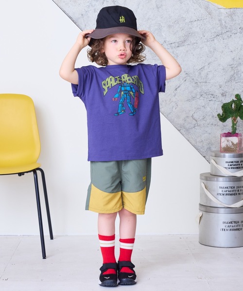 BIG FIELD（ビッグフィールド）の「ナイロン切り替えショーツ（80～150cm）（その他パンツ・キッズ・ネイビー/ベージュ/チャコール/パープル/カーキ・90/100/110/120/130/140/150/80/95）」の20枚目の写真