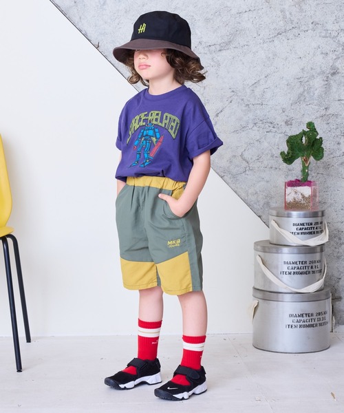 BIG FIELD（ビッグフィールド）の「ナイロン切り替えショーツ（80～150cm）（その他パンツ・キッズ・ネイビー/ベージュ/チャコール/パープル/カーキ・90/100/110/120/130/140/150/80/95）」の19枚目の写真