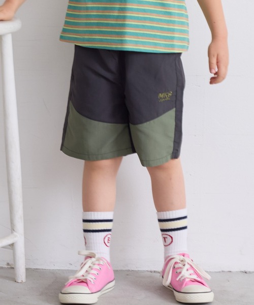 BIG FIELD（ビッグフィールド）の「ナイロン切り替えショーツ（80～150cm）（その他パンツ・キッズ・ネイビー/ベージュ/チャコール/パープル/カーキ・90/100/110/120/130/140/150/80/95）」の11枚目の写真