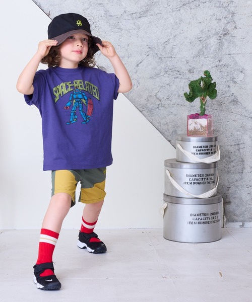 BIG FIELD（ビッグフィールド）の「ナイロン切り替えショーツ（80～150cm）（その他パンツ・キッズ・ネイビー/ベージュ/チャコール/パープル/カーキ・90/100/110/120/130/140/150/80/95）」の18枚目の写真