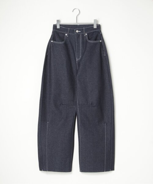 値下げ【美品】plantation エヴァリジットデニム セール】リジットデニムカーブパンツ（デニムパンツ