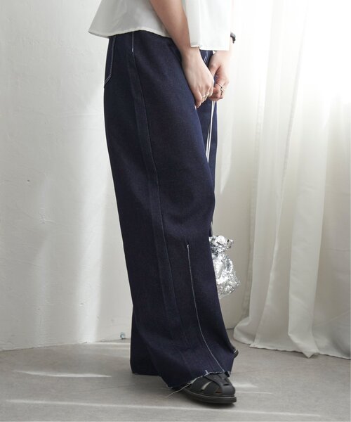 値下げ【美品】plantation エヴァリジットデニム セール】リジットデニムカーブパンツ（デニムパンツ