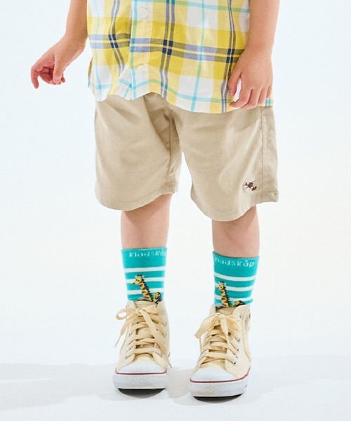 kladskap（クレードスコープ）の「カブトムシワンポイント5分丈シェフパンツ（チノパンツ・キッズ・ベージュ/チャコール/ライラック・100cm/120cm/130cm/110cm/80ｃｍ/90cm）」の2枚目の写真