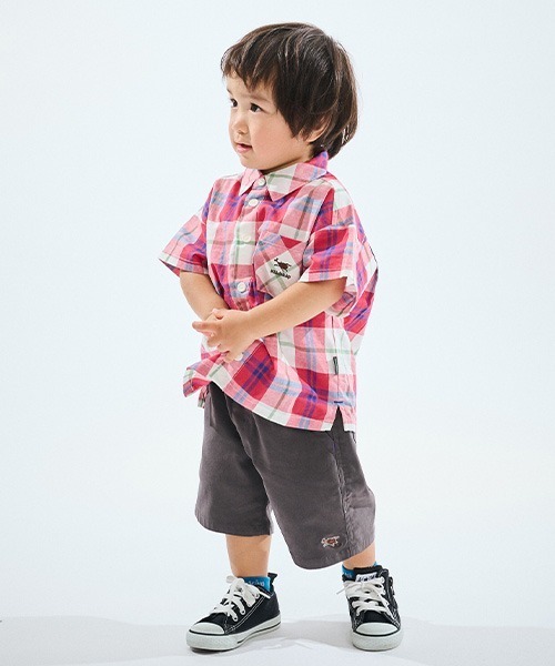 kladskap（クレードスコープ）の「カブトムシワンポイント5分丈シェフパンツ（チノパンツ・キッズ・ベージュ/チャコール/ライラック・100cm/120cm/130cm/110cm/80ｃｍ/90cm）」の4枚目の写真