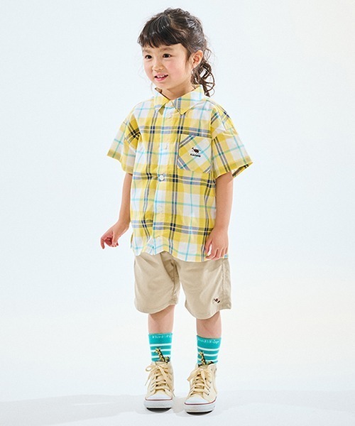 kladskap（クレードスコープ）の「カブトムシワンポイント5分丈シェフパンツ（チノパンツ・キッズ・ベージュ/チャコール/ライラック・100cm/120cm/130cm/110cm/80ｃｍ/90cm）」の7枚目の写真