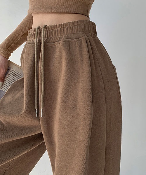 gossip!ロサンゼルス(ゴシップロサンゼルス)の「sweat pants /スウェット ジョガーパンツ(スウェットパンツ・レディース・ミント/ブラック/カーキ/オフホワイト/ホワイト/ライトグレー/ネイビー/ダークグレー・FREE)」の14枚目の写真