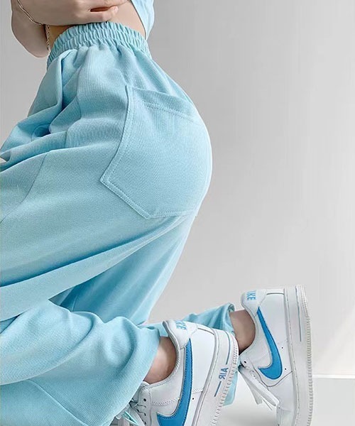 gossip!ロサンゼルス(ゴシップロサンゼルス)の「sweat pants /スウェット ジョガーパンツ(スウェットパンツ・レディース・ミント/ブラック/カーキ/オフホワイト/ホワイト/ライトグレー/ネイビー/ダークグレー・FREE)」の18枚目の写真