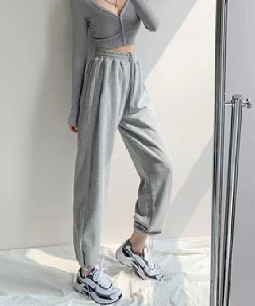 gossip!ロサンゼルス(ゴシップロサンゼルス)の「sweat pants /スウェット ジョガーパンツ(スウェットパンツ・レディース・ミント/ブラック/カーキ/オフホワイト/ホワイト/ライトグレー/ネイビー/ダークグレー・FREE)」の21枚目の写真