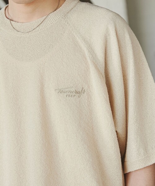 TOWNCRAFT（タウンクラフト）の「TOWNCRAFT（タウンクラフト）別注ループヤーンニットプルオーバー（WEB限定カラー）（ニット/セーター・メンズ・ネイビー/ダークブラウン/オフホワイト/ブラック・M/L/XL）」の5枚目の写真