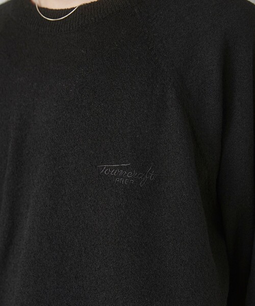 TOWNCRAFT（タウンクラフト）の「TOWNCRAFT（タウンクラフト）別注ループヤーンニットプルオーバー（WEB限定カラー）（ニット/セーター・メンズ・ネイビー/ダークブラウン/オフホワイト/ブラック・M/L/XL）」の10枚目の写真