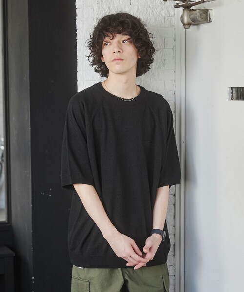 TOWNCRAFT（タウンクラフト）の「TOWNCRAFT（タウンクラフト）別注ループヤーンニットプルオーバー（WEB限定カラー）（ニット/セーター・メンズ・ネイビー/ダークブラウン/オフホワイト/ブラック・M/L/XL）」の13枚目の写真