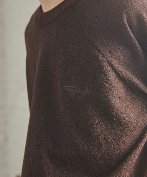 TOWNCRAFT（タウンクラフト）の「TOWNCRAFT（タウンクラフト）別注ループヤーンニットプルオーバー（WEB限定カラー）（ニット/セーター・メンズ・ネイビー/ダークブラウン/オフホワイト/ブラック・M/L/XL）」の15枚目の写真