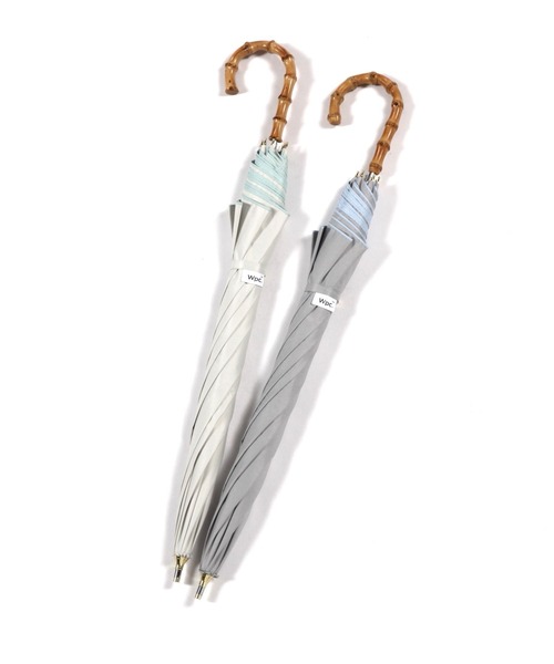 BAYFLOW（ベイフロー）の「[毎日使える]インサイドカラー晴雨兼用傘50cm（長傘・レディース・オフホワイト/グレー・0）」の5枚目の写真