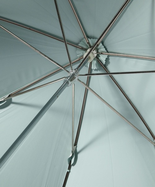 BAYFLOW（ベイフロー）の「[毎日使える]インサイドカラー晴雨兼用傘50cm（長傘・レディース・オフホワイト/グレー・0）」の9枚目の写真
