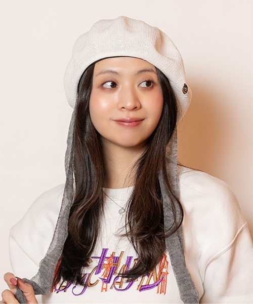 CA4LA（カシラ）の「CF PELMENI（ハンチング/ベレー帽・レディース・ブラック/ネイビー/ホワイト・ONESIZE）」の12枚目の写真