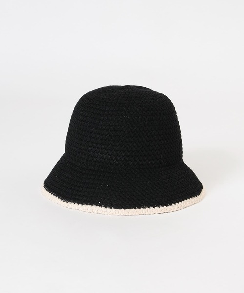 SMELLY（スメリー）の「バイカラーシンプルハット（ハット・レディース・ブラック/ベージュ・-）」の9枚目の写真