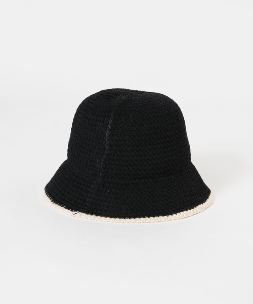 SMELLY（スメリー）の「バイカラーシンプルハット（ハット・レディース・ブラック/ベージュ・-）」の8枚目の写真