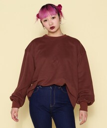 ord（オルド）の「ord/オルド/ラウンドテイル裏毛クルーネックスウェット（スウェット）」