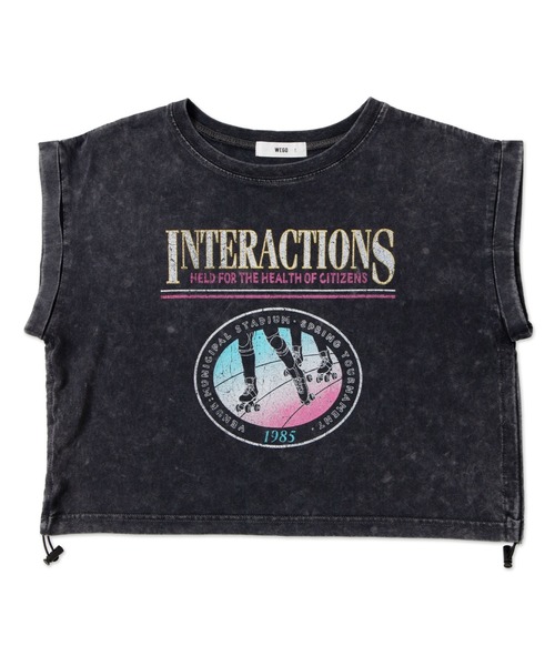 WEGO(ウィゴー)の「WEGO/ヴィンテージウォッシュドロストデザインT(Tシャツ/カットソー・レディース・グレー系その他/スミクロ/その他2/その他1/その他3/その他4・FREE)」の15枚目の写真