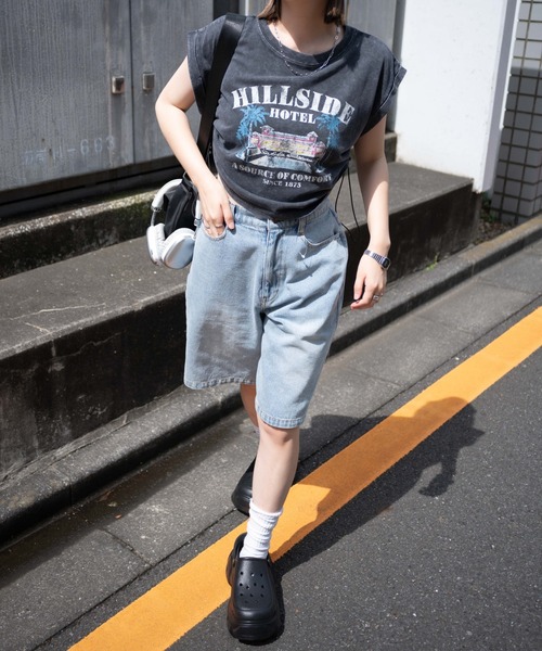 WEGO(ウィゴー)の「WEGO/ヴィンテージウォッシュドロストデザインT(Tシャツ/カットソー・レディース・グレー系その他/スミクロ/その他2/その他1/その他3/その他4・FREE)」の19枚目の写真