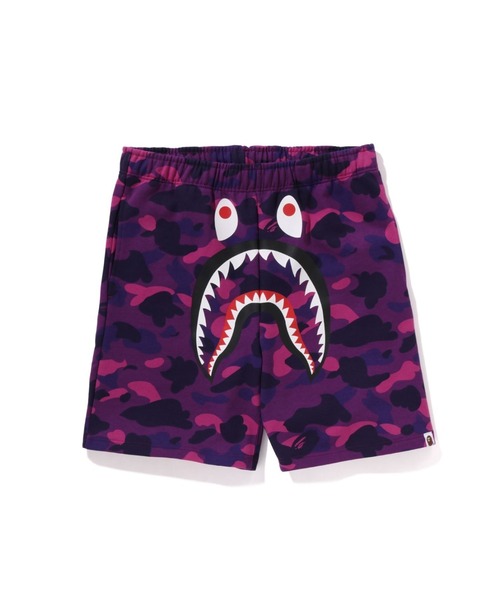 A BATHING APE(アベイシングエイプ)の「COLOR CAMO SHARK SWEAT SHORTS R2(その他パンツ・メンズ・ネイビー/パープル/イエロー/レッド・XX-LARGE/LARGE/SMALL/X-LARGE/MEDIUM)」の3枚目の写真