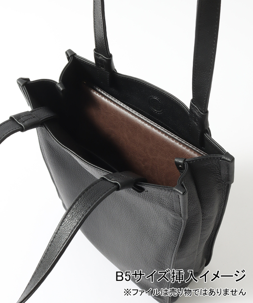 SEEKER（シーカー）の「SEEKER COW LEATHER コンビトート　SKBPL02（トートバッグ・メンズ・ベージュ/オレンジ/ブラック・FREE）」の9枚目の写真